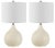 Metal Safavieh Nalon Table Lamp - Ivory, Set of 2 For Sale - Image 7 of 8