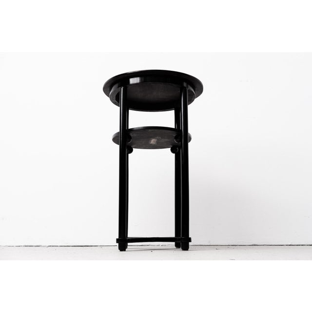 Small Art Nouveau Black Bentwood Side Table in the style of Josef Hoffmann, 1915 For Sale - Image 10 of 18