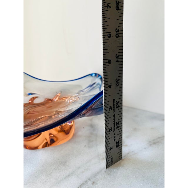 Mid-Century Modern Vintage Art Glass Bowl Designed by Josef Hospodka For Sale - Image 3 of 17