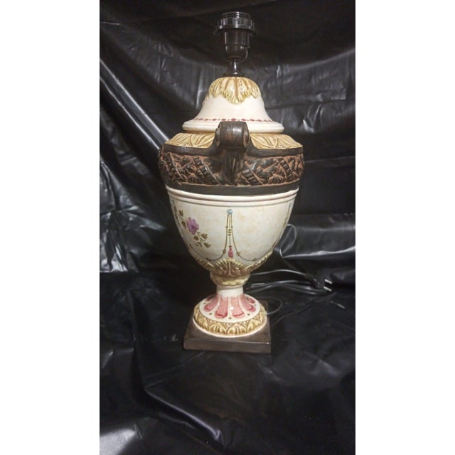 Modern Table Lamp by Cerámicas Benlloch for Manises, Spain, 1990s For Sale - Image 3 of 6