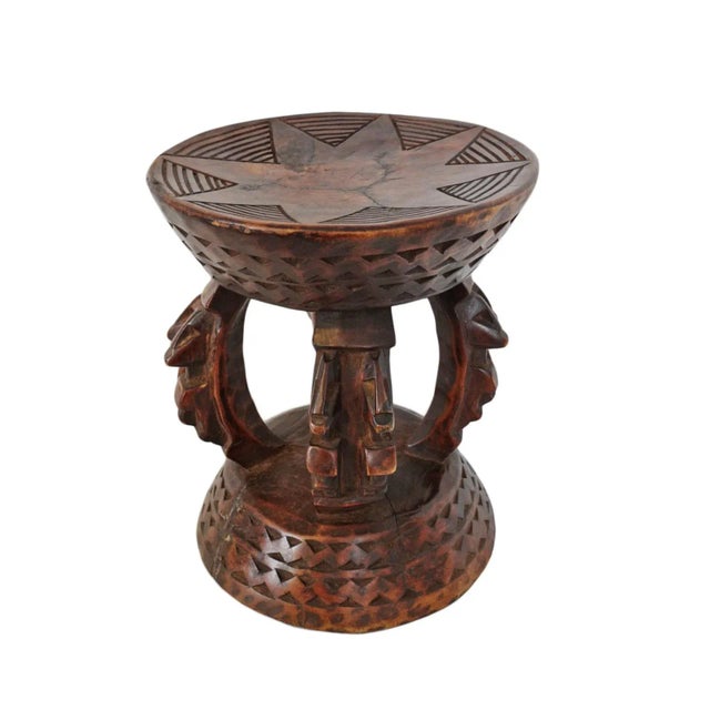 Vintage Carved Wood Tribal Mali Stool For Sale In Los Angeles - Image 6 of 6