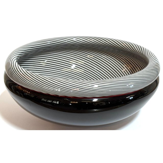 Lino Tagliapietra Zanfirico Bowl, Signed, #25/100, 1986 Murano, Italy An exceptional limited-edition studio glass bowl by...