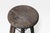 1920s French Rustic Workshop Stool With Iron Stretcher For Sale - Image 9 of 18