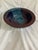 Ink Blue Stoneware Bowl in Reds and Blue by Nationally Recognized North Carolina Potter Bill Stewart For Sale - Image 8 of 8