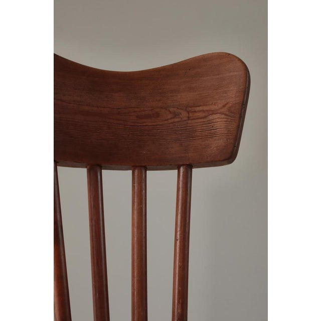 Swedish Modern Pinewood Chair attributed to Torsten Claeson for Steneby Hemslöjd, 1930s For Sale - Image 14 of 17