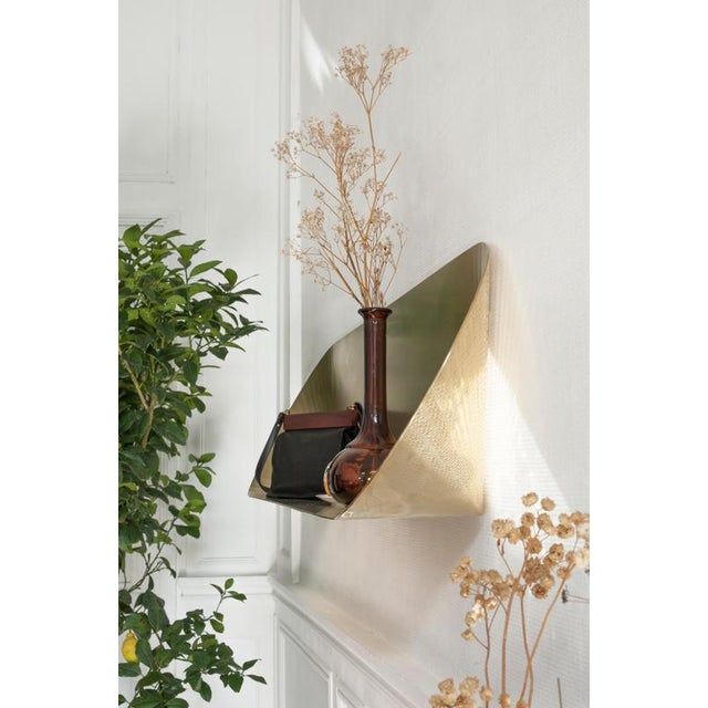Not Yet Made - Made To Order Seashell Shelf in Brass by Julien Vidame For Sale - Image 5 of 7