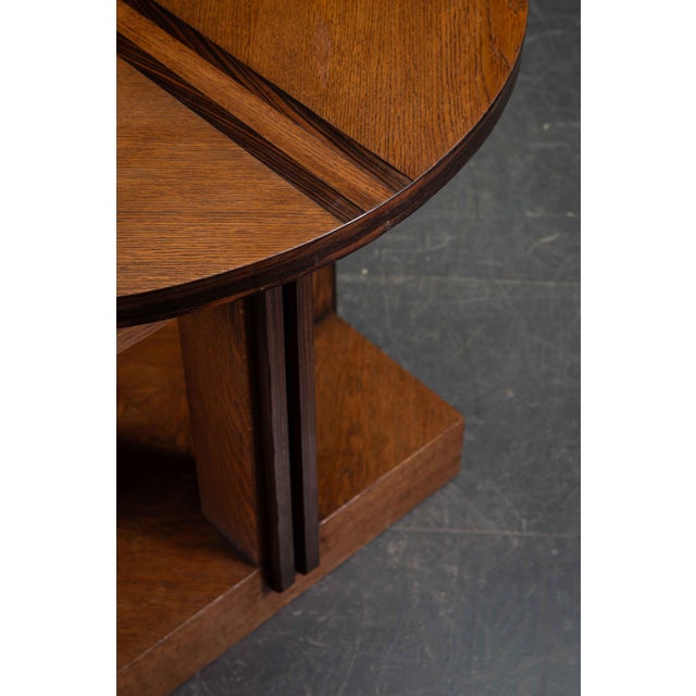 Wood Art Deco Side Table from Genneper Molen, 1920s For Sale - Image 7 of 13
