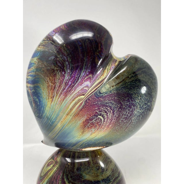 "Cuore" Heart Sculpture From Murano For Sale - Image 4 of 8