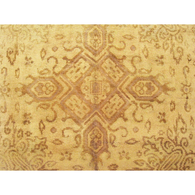 1920s 1920 Antique Spanish Savonnerie Rug, in Room Size, W/ Central Medallion For Sale - Image 5 of 6