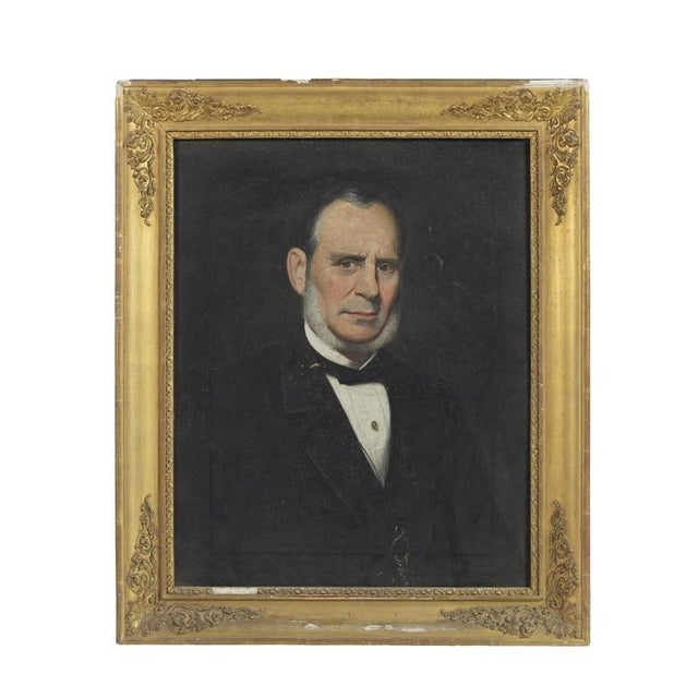 Portrait of a Gentleman, 1920s, Oil on Canvas For Sale - Image 6 of 6