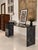 Vintage Marble & Smoke Grey Glass Desk — One-of-a-Kind Studio Design For Sale - Image 4 of 6