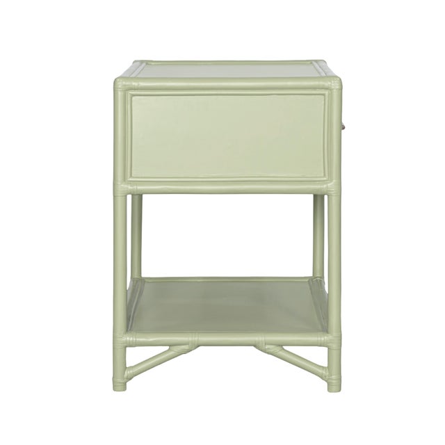 Olympia One-Drawer Nightstand in Celery Green For Sale In West Palm - Image 6 of 9