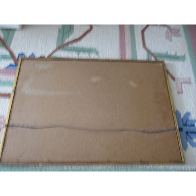 1970s "Spectators" Artist Proof Woodcut by David Vardimer, Framed For Sale - Image 10 of 11