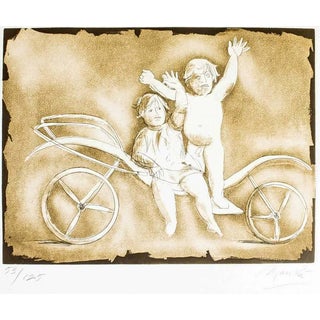 Giacomo Manzú, Mileto and Giulia Edition of 125, 1970s, Etching For Sale