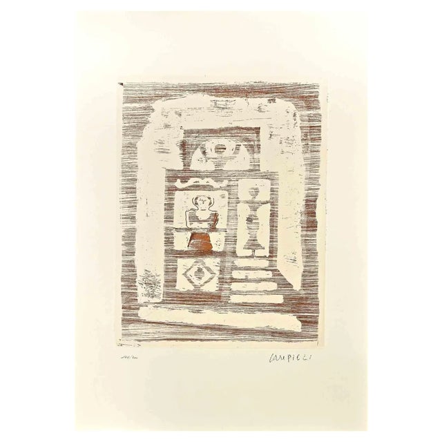 Massimo Campigli, The House of Women, 1970s, Etching For Sale