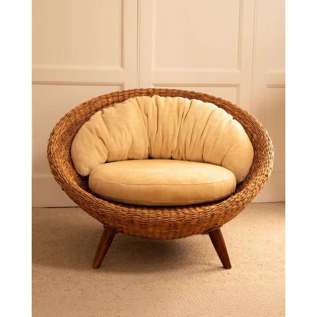1970s Rattan Round Chair, 1970s For Sale - Image 5 of 10