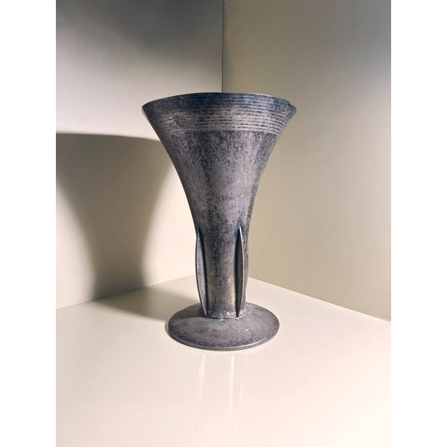Large Silver-Plated Amphora Vase from WMF, 1925 For Sale - Image 9 of 10