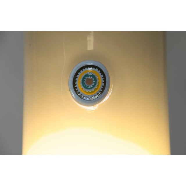 Lattimo Ceiling Lamp in Gray Murano Glass by Gae Aulenti for Vistosi, Murrina For Sale - Image 13 of 18