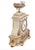 French Antique French Alabaster and Bronze Mantel Clock For Sale - Image 3 of 11