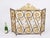 Antique Louis XIV Revival French Brass Fire Screen For Sale - Image 9 of 10