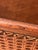 Wood Mid-Century Italian Walnut & Woven Cane Canterbury Magazine Holder For Sale - Image 7 of 10