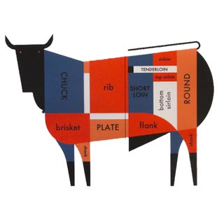 Meat Cut Poster by Raymond Biesinger For Sale