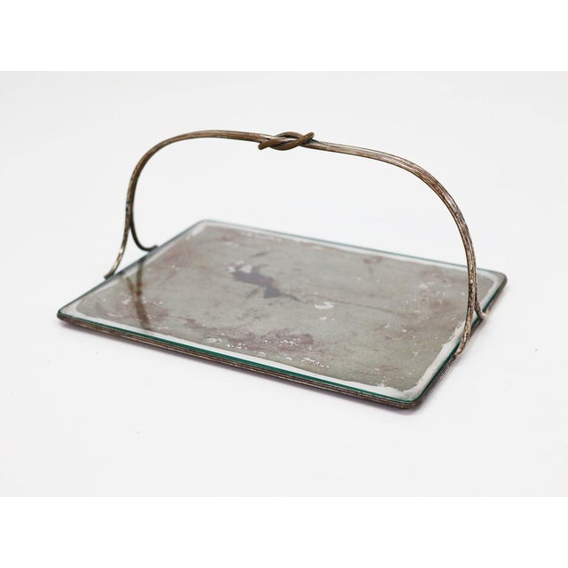 Italian Silver Knot Tray attributed to Finzi Arrigo for Metargent, 1940s For Sale - Image 6 of 6