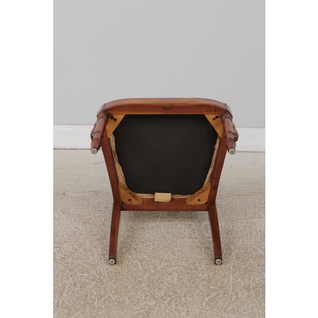 Set of 6 Stickley Cherry Cane Back Dining Chairs For Sale - Image 17 of 18