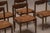 Mid-Century Wengé and Rattan Dining Chairs, 1970s, Set of 6 For Sale - Image 17 of 18