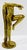 Vintage Brass Art Deco Long Haired Nude Woman Sculpture Attributed Klara Sever For Sale - Image 4 of 14
