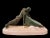 Max Le Verrier, Art Deco Nude Male Figure Pushing a Boat, 1930s, Metal, in Flawless conditions. Designed 1920 to 1949 This...