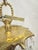 Metal Vintage Brass Upside Down Layered Cake Chandelier For Sale - Image 7 of 9