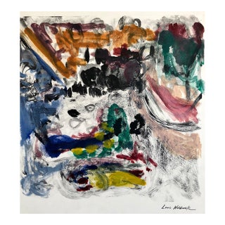 Louis WolchonokAbstract Expressionist Oil Painting Modern Monoprint WPA Jewish Artist For Sale