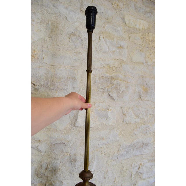 Bronze and Brass Floor Lamp, 1890s For Sale - Image 5 of 18