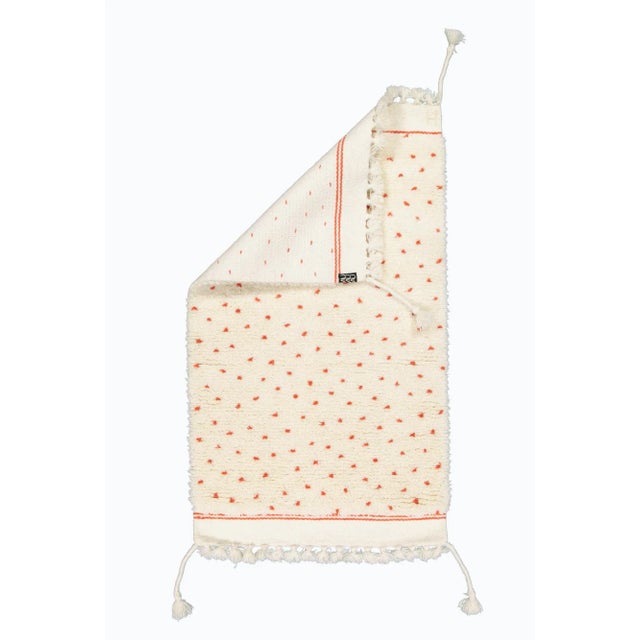 Raindrop Orange Rug by Tikau For Sale - Image 4 of 5