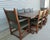 Mid-Century Modern Country Oak Refectory Table with Oak and Leather Dining Chairs, 1960s, Set of 9 For Sale - Image 6 of 14