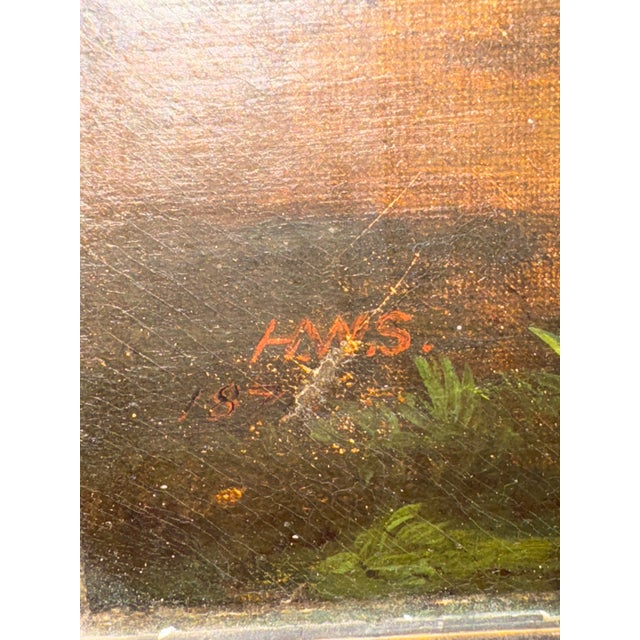 19th-Century American Equestrian Trotting Horse Oil on Canvas For Sale - Image 9 of 12