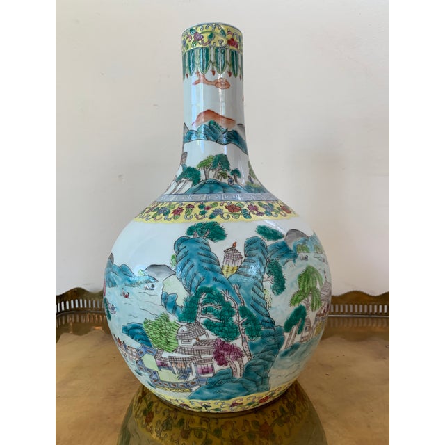 1900s Tianqiuping or Globular Cloisonné Vase For Sale - Image 4 of 13