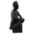 Tribal Sherri Cavan Sculptural Art Black Tribal Man Clay Statue For Sale - Image 3 of 9