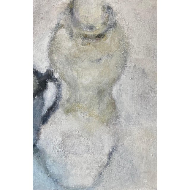 Off-white Betsy Podlach, Still Life Oil Painting Betsy Podlach American Post Feminist Modernist Art For Sale - Image 8 of 11