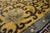 1920s Yellow Safrron Medallion Antique Chinese Peking Carpet 9'' X 12' Knotted Wool Rug For Sale - Image 9 of 12