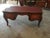 Rosewood Writing Desk With Leather Top For Sale - Image 4 of 5