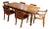 Early 20th Century Hand Carved Antique Indonesian Reclaimed Teak Dining Set For Sale