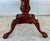 Vtg. Carved Banded Inlaid Mahogany Regency Style Round Dining Table For Sale - Image 11 of 12