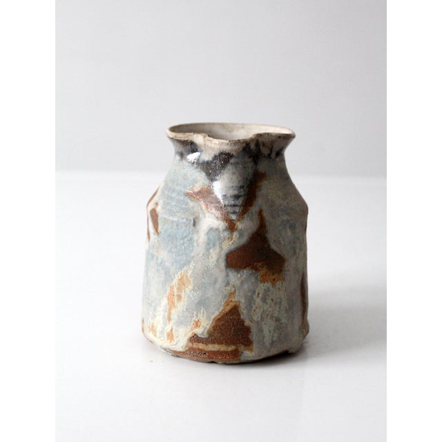 Ceramic Vintage Studio Pottery Pitcher For Sale - Image 7 of 11