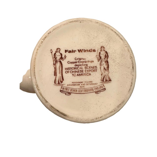 Vintage Alfred Meakin Staffordshire Fair Winds The Friendship of Salem Tea Set for Ten- 22 Pieces For Sale - Image 12 of 12