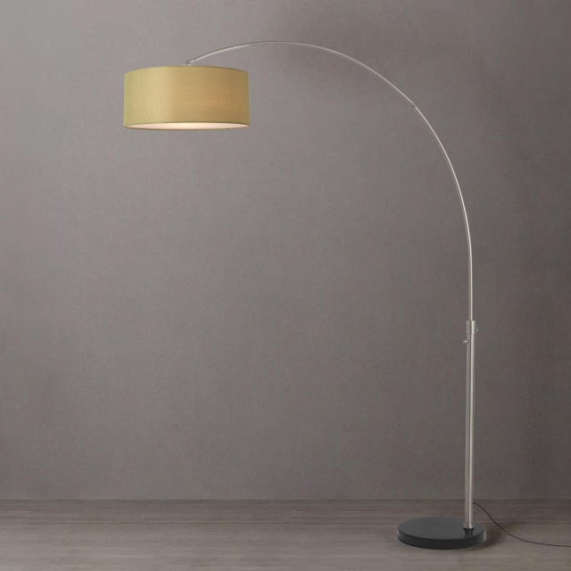 The Float Arc Lamp is a Modern arc lamp with a Satin Nickel steel body, designed by Peter Morelli in 1960. This iconic...