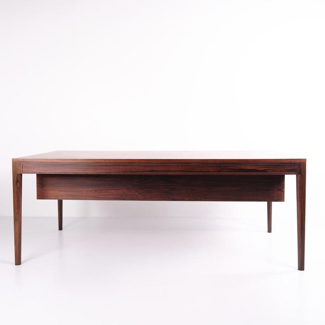 Diplomat Desk in Rosewood attributed to Finn Juhl for France & Søn, 1961 For Sale - Image 3 of 18