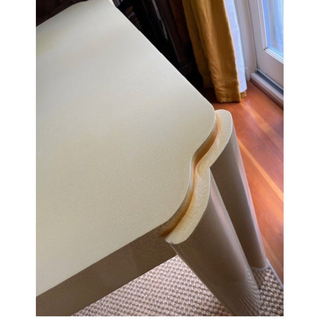1980s Postmodern Sculptural Plaster-Style Desk With Matching Chair For Sale - Image 9 of 11