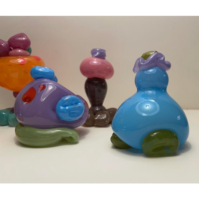 1990s Blown Glass Sculptures - Collection of Six For Sale - Image 5 of 6